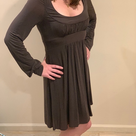 BCBG MaxAzria Chocolate Brown Flowy Dress - Picture 2 of 7